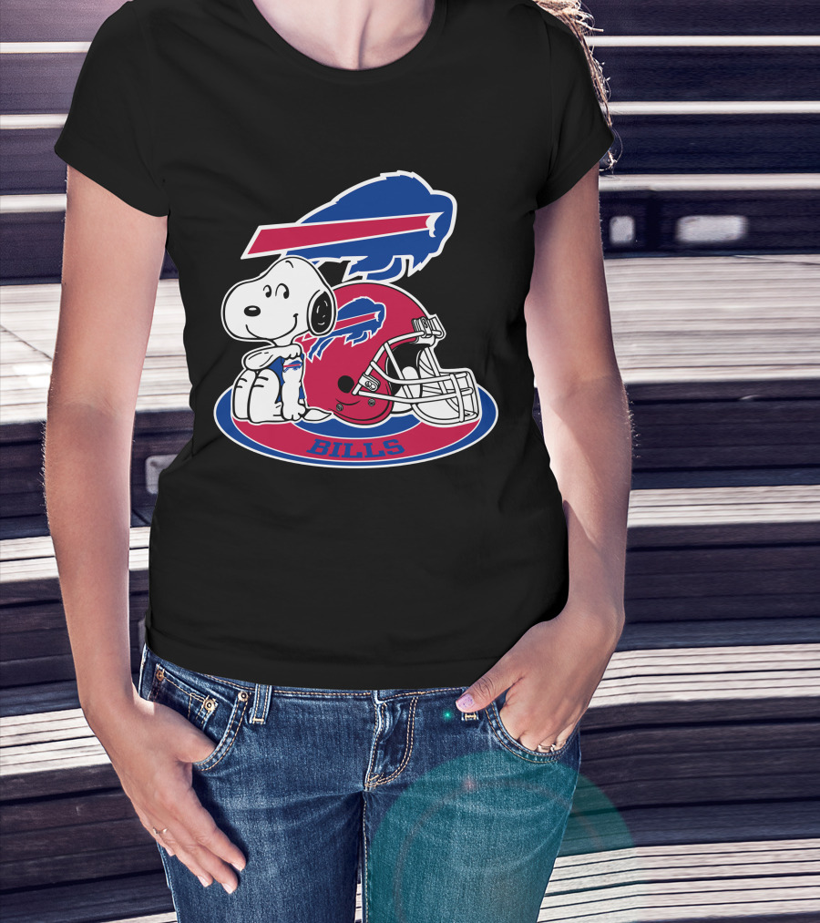 Buffalo Bills Snoopy Helmet T-Shirt