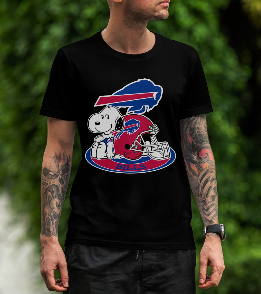 Buffalo Bills Snoopy Helmet T-Shirt