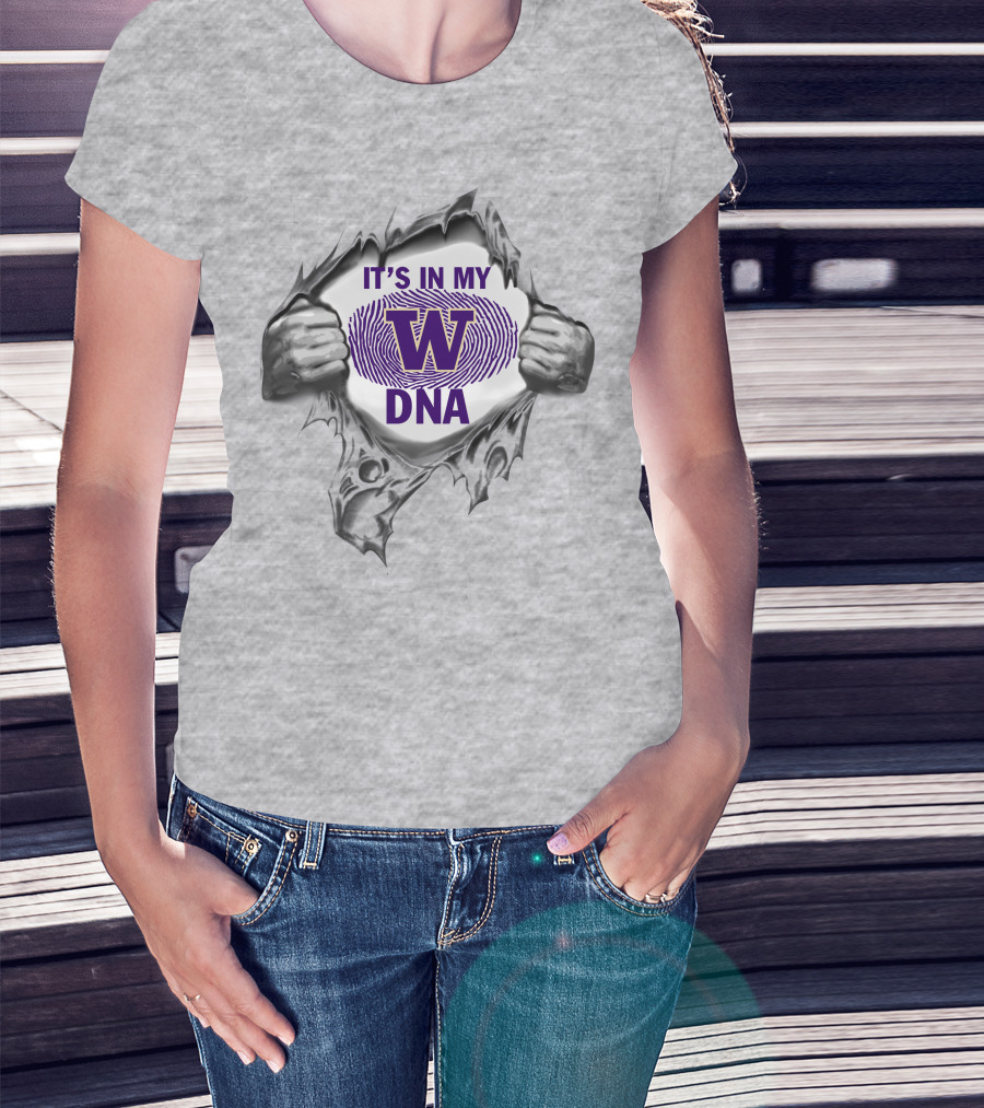 It's In My Dna W Washington Huskies T-Shirt
