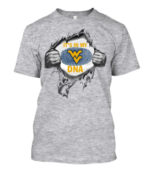 It's In My West Virginia Mountaineers Dna T-Shirt