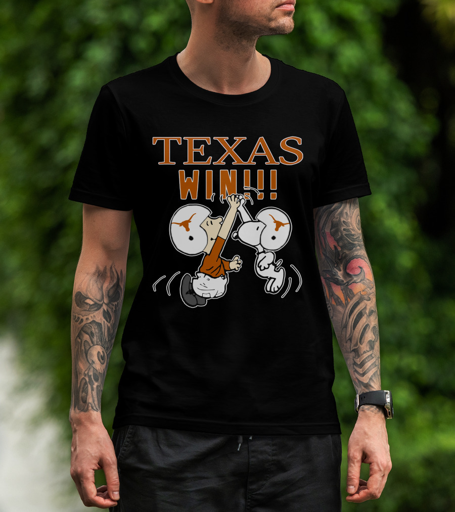 Texas Longhorns Win High Five Football Victory T-Shirt