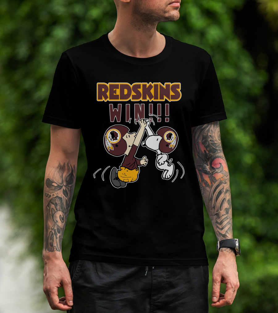 Redskins Win High Five Celebration With Iconic Characters T-Shirt