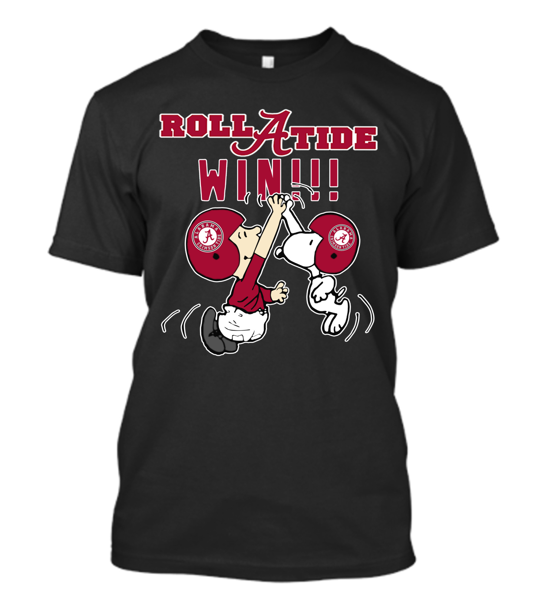 Roll Tide Win Peanuts Alabama Crimson Tide Football Celebration T-Shirt