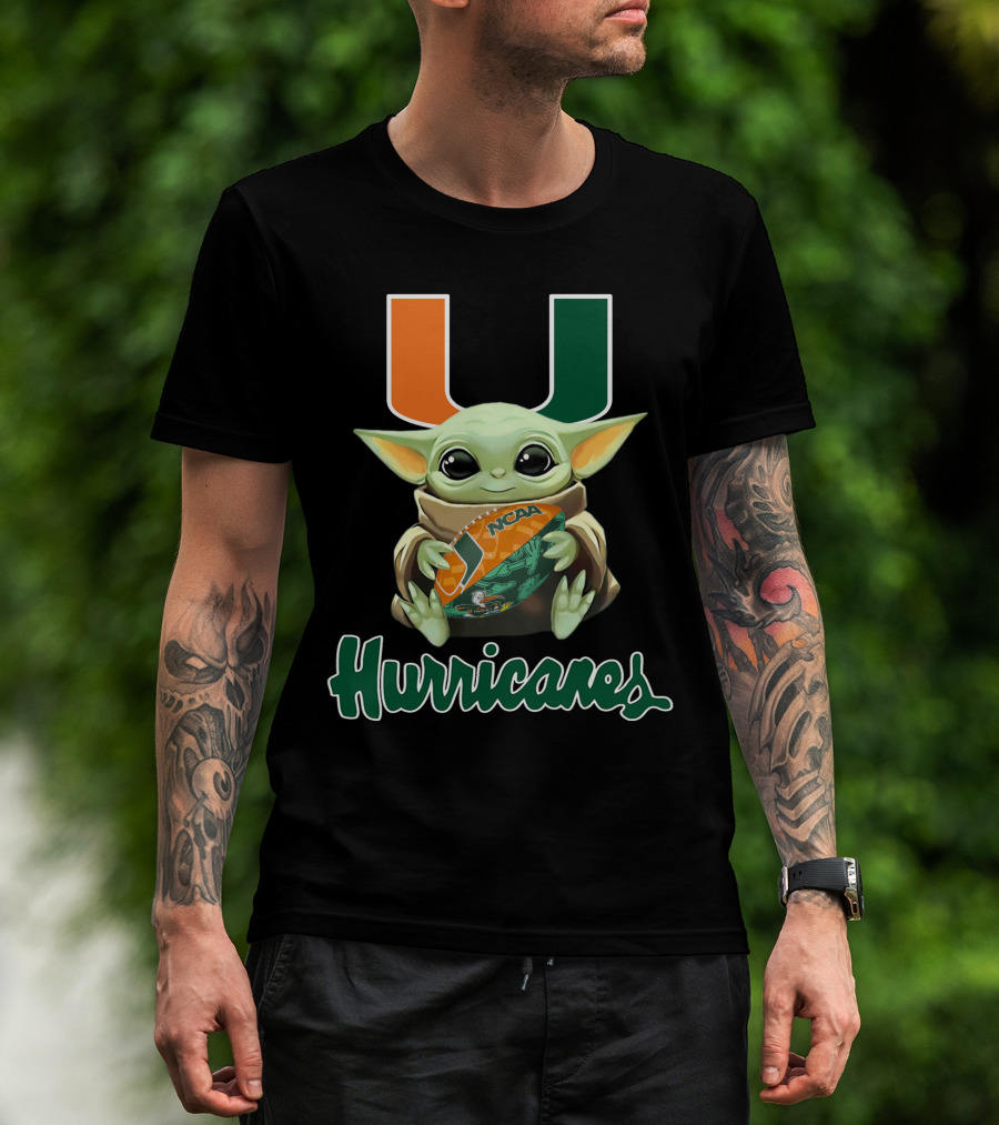 Miami Hurricanes Baby Yoda Ncaa U T-Shirt