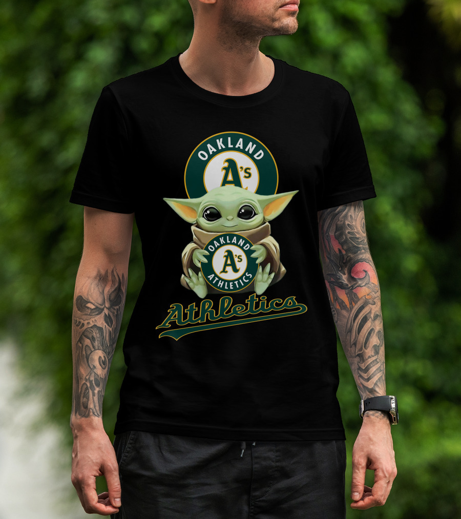 Oakland Athletics A's Baby Yoda Athletics T-Shirt
