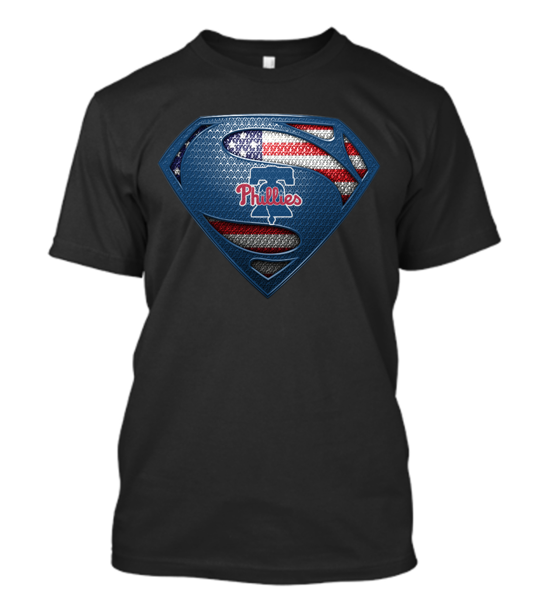 Phillies American Flag Superman T-Shirt