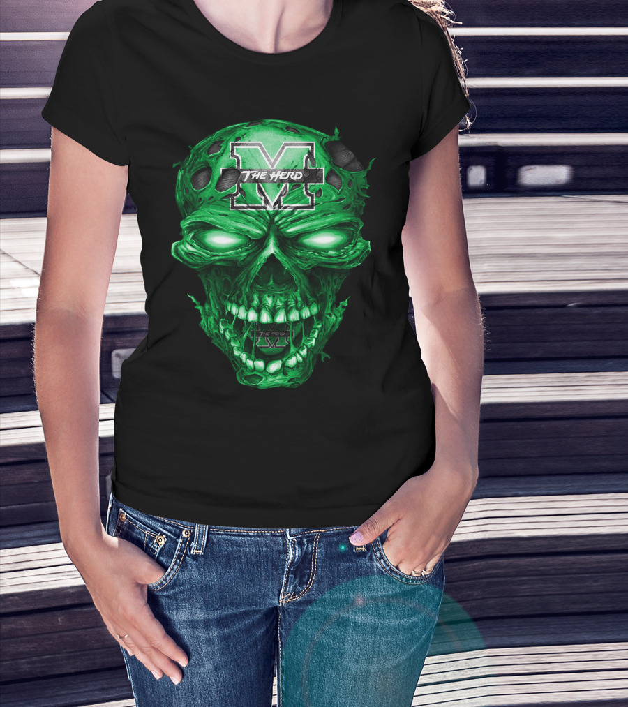 The Herd M Skull Marshall Thundering Herd T-Shirt