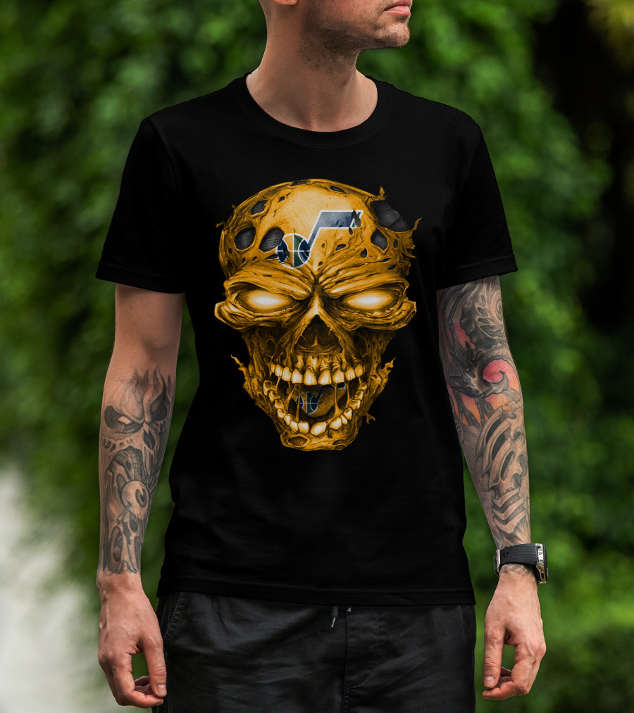 Utah Jazz Skull Logo T-Shirt
