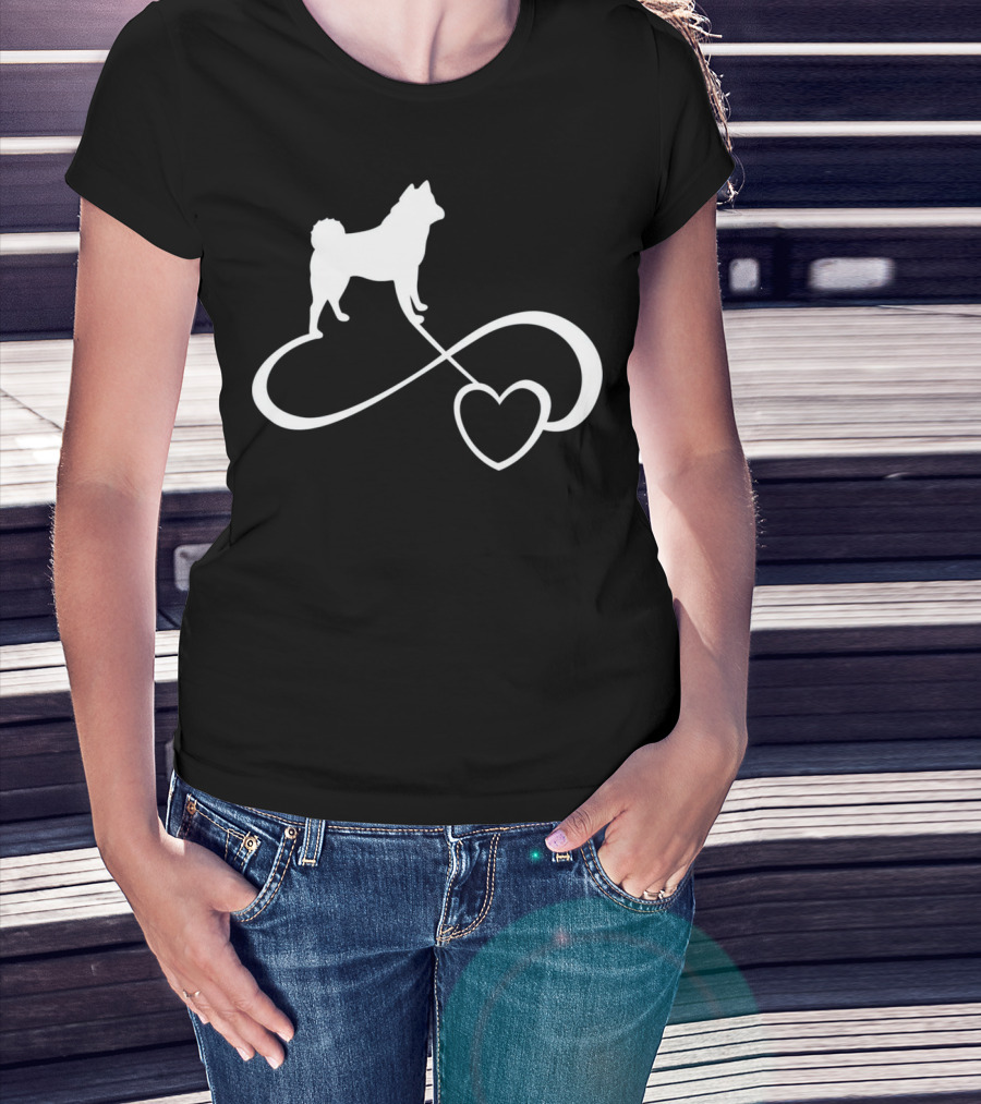 Akita Dog Lover Infinite Heart Breed Endless Love T-Shirt
