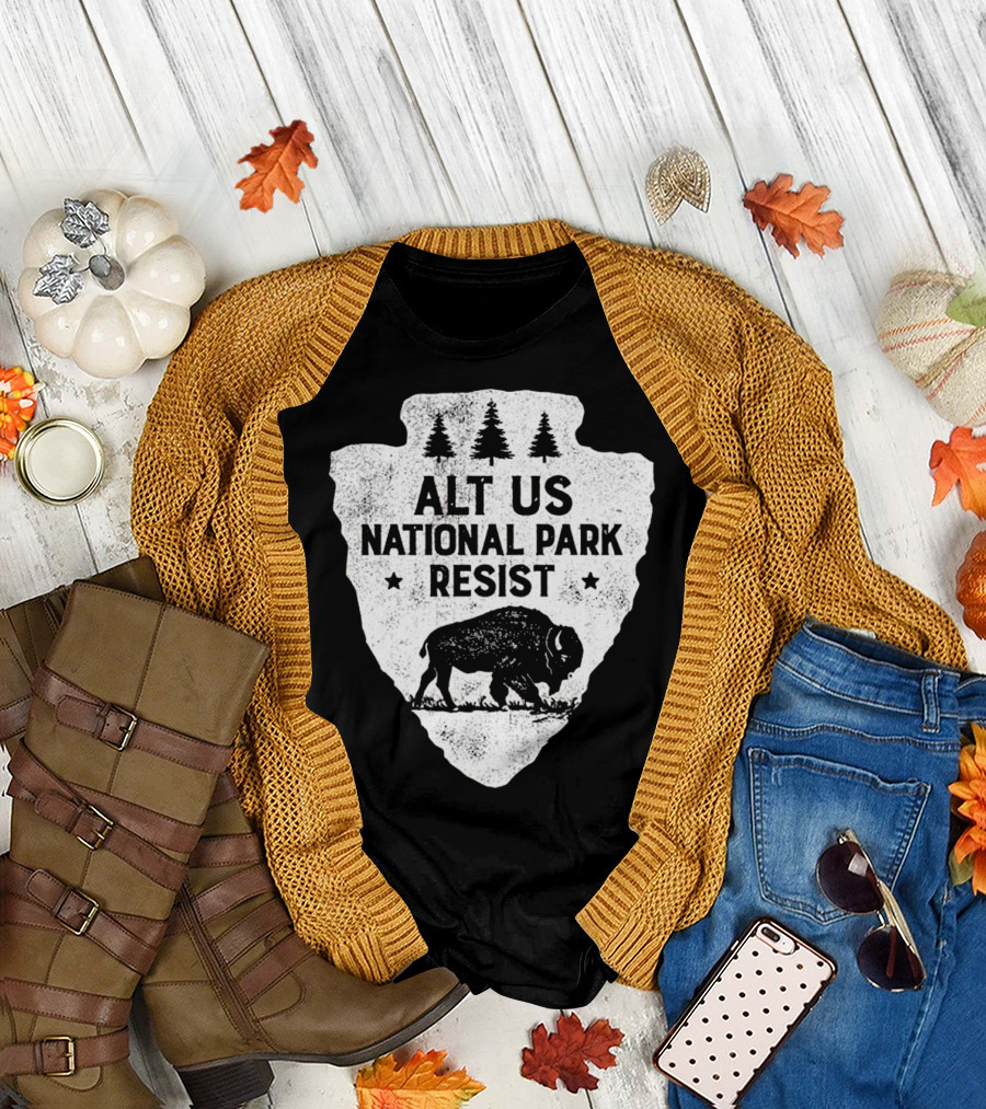 ALT US National Park Resist Bison Arrowhead Emblem T-Shirt