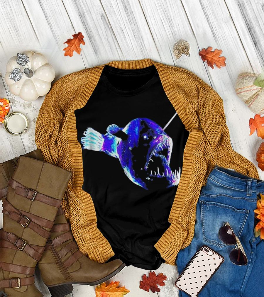 Angler Fish Night Glow Deep Sea Creature T-Shirt