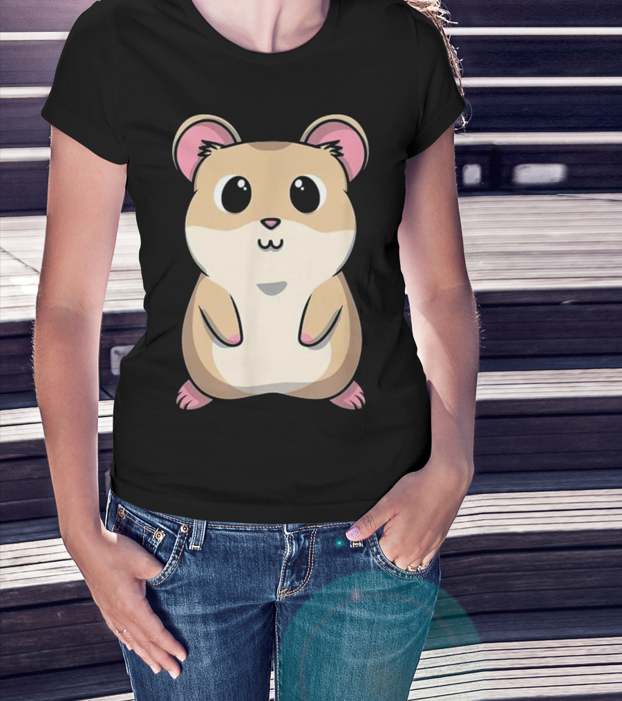 Baby Hamster Cute And Cuddly Rodent Pet Anim Kawaii T-Shirt