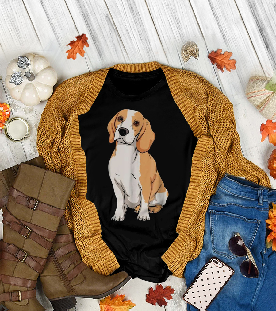 Beagle Funny for Cute Dog Lovers Cartoon T-Shirt