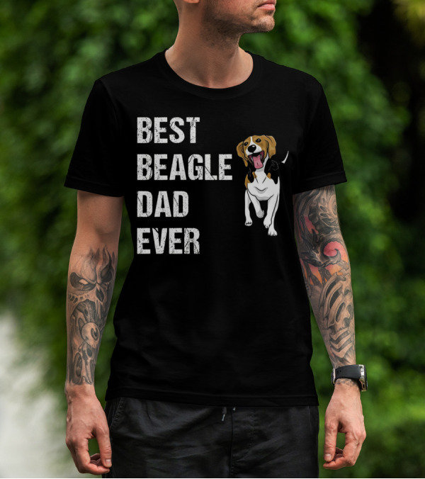 Best Beagle Dad Ever Funny Beagle Dog T-Shirt