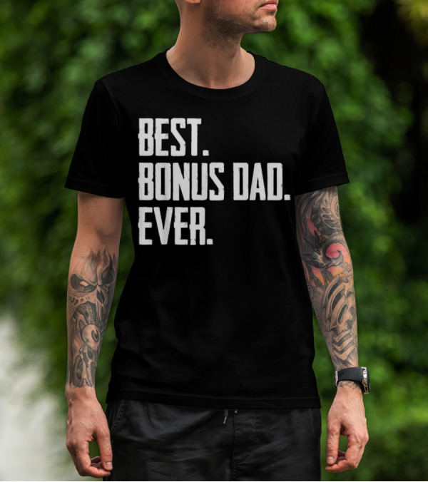 Best Bonus Dad Ever Funny Electrician T-Shirt