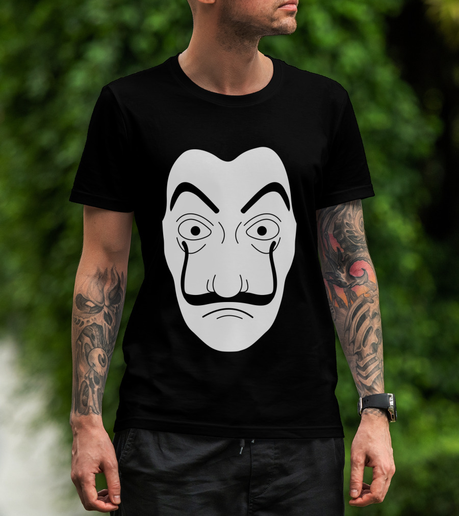 La Casa De Papel Salvador Dali Mask Iconic Heist T-Shirt