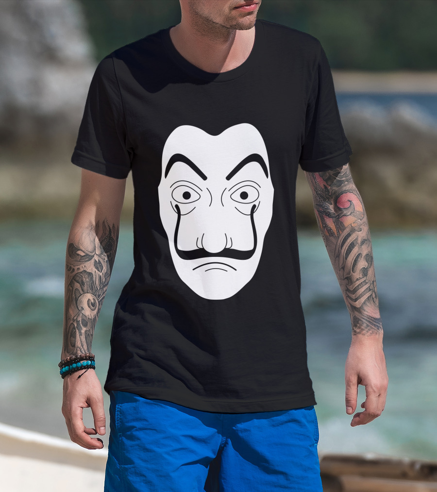 La Casa De Papel Salvador Dali Mask Iconic Heist T-Shirt