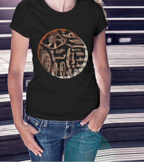 Antique Mechanical Gears And Components With Bits And Bobs T-Shirt
