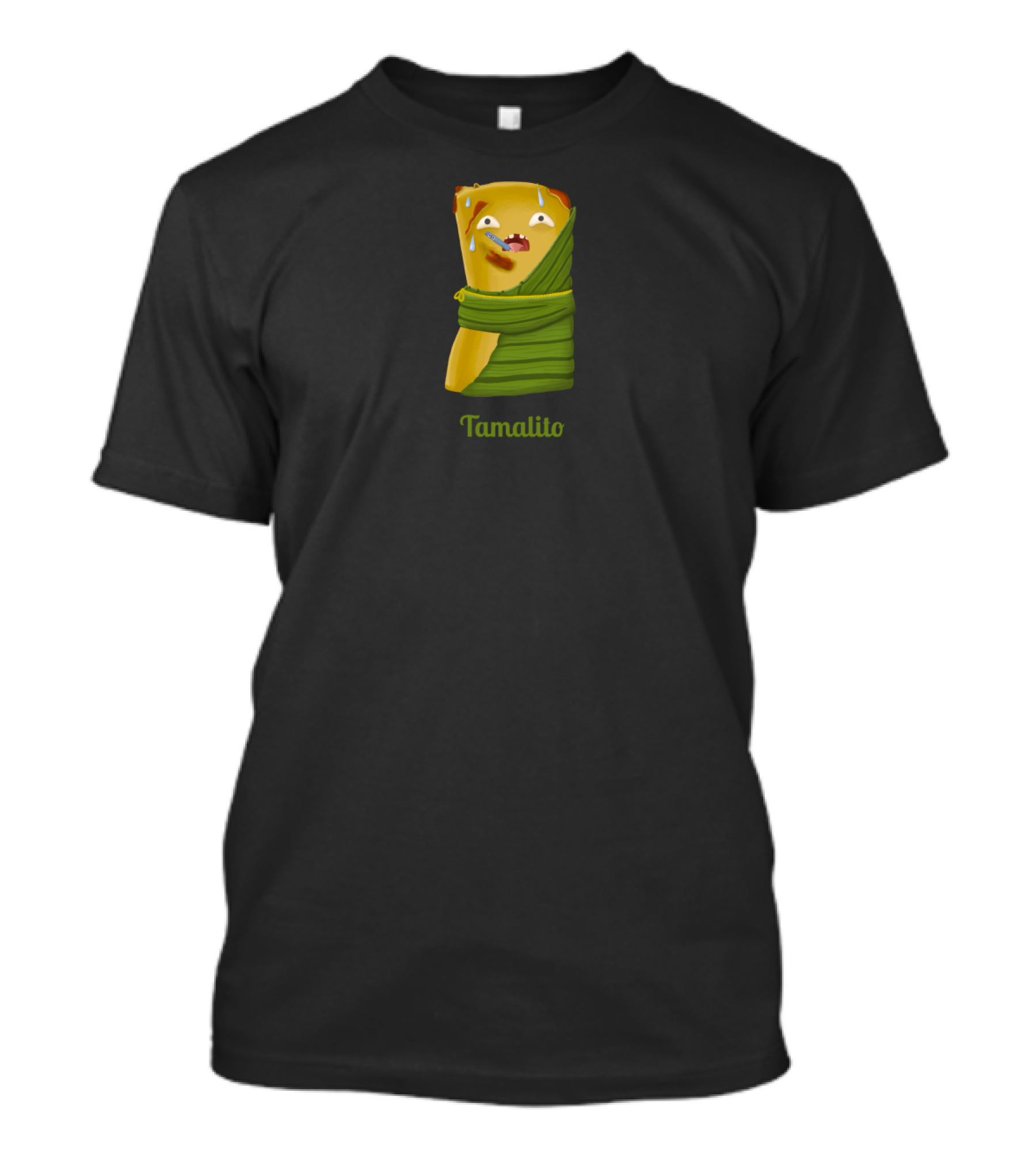 Tamalito Cute Cartoon Wrapped Tamale Character T-Shirt