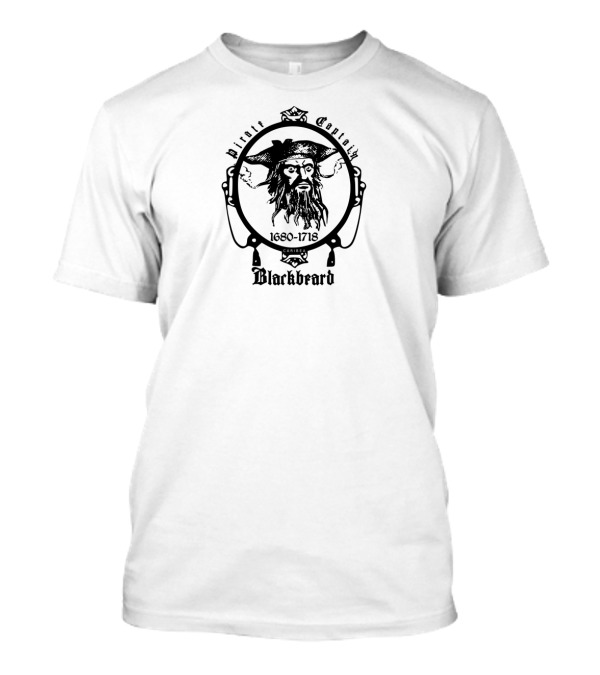 Pirate Captain Blackbeard 1680-1718 Vintage Iconic T-Shirt