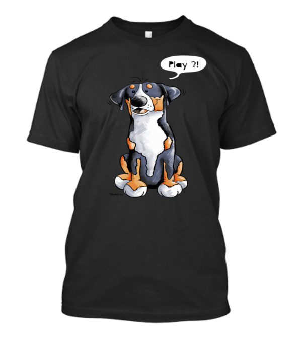 Play Greater Swiss Mountain Dog Playful Expression T-Shirt