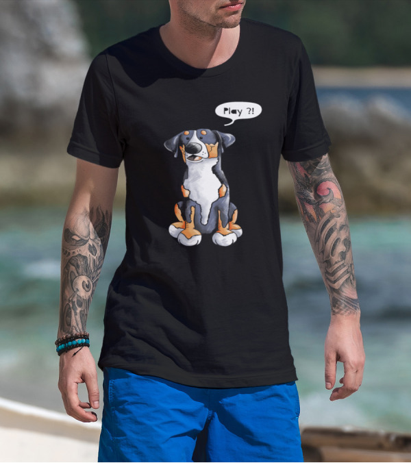 Play Greater Swiss Mountain Dog Playful Expression T-Shirt