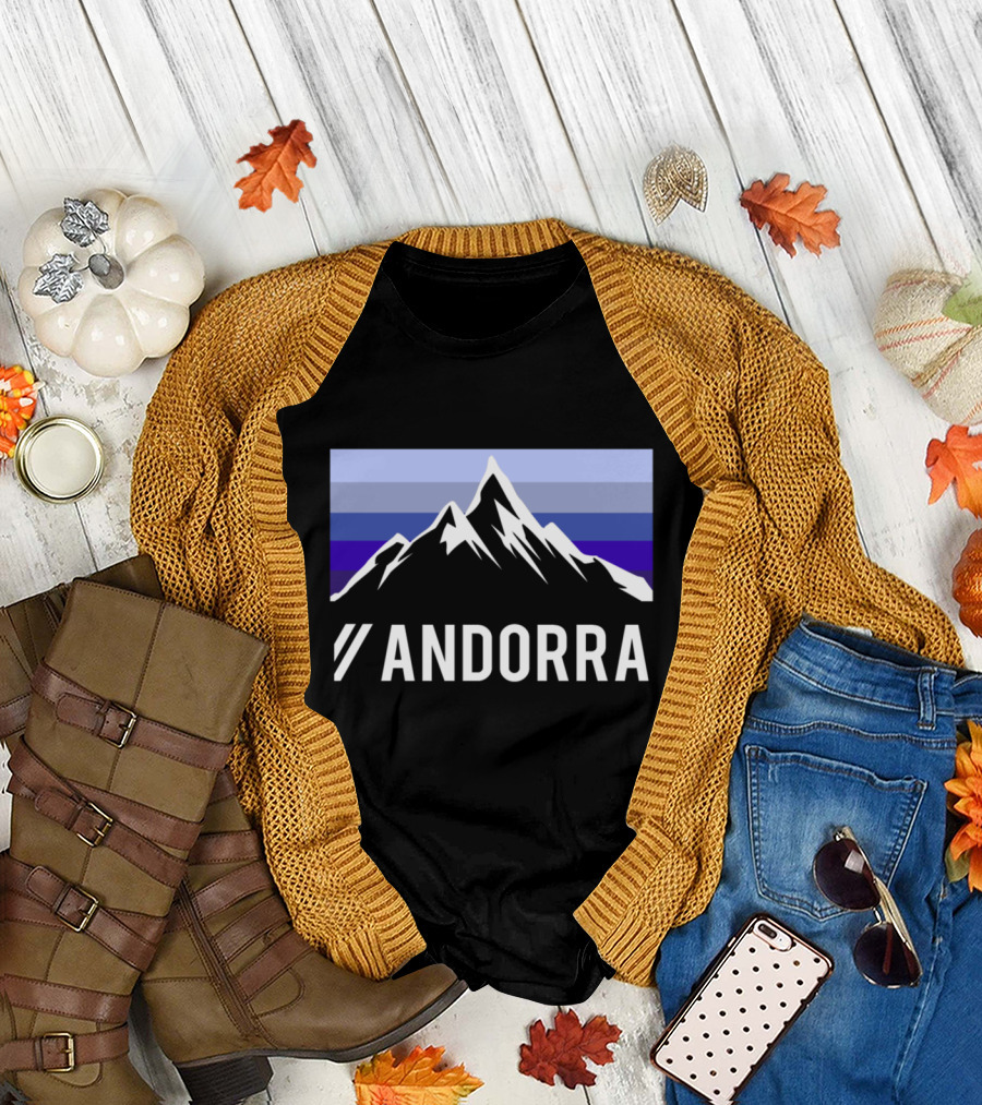Andorra Mountains Nature Scenic Peaks T-Shirt