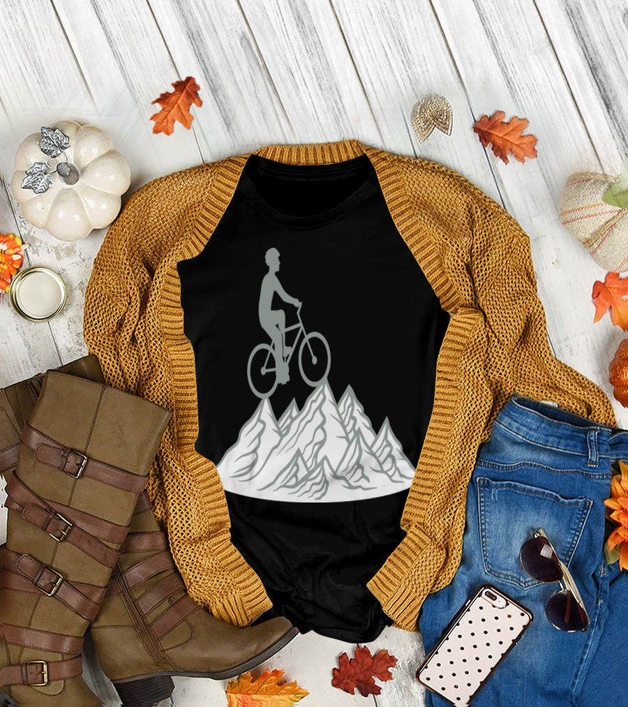 Mountain Bike Adventure Majestic Mountainous High Hill Journey T-Shirt