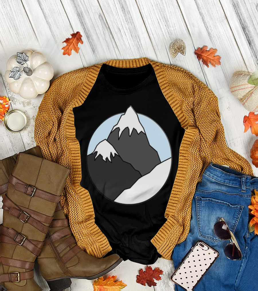 Majestic Peaks of Ice Mountain Snow-Capped T-Shirt