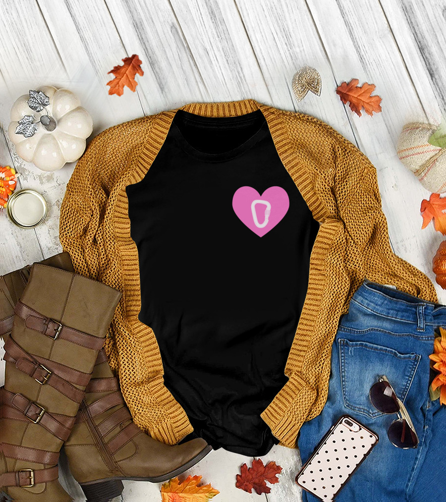 Heart Carabiner Love for the Climbing Enthusiast T-Shirt