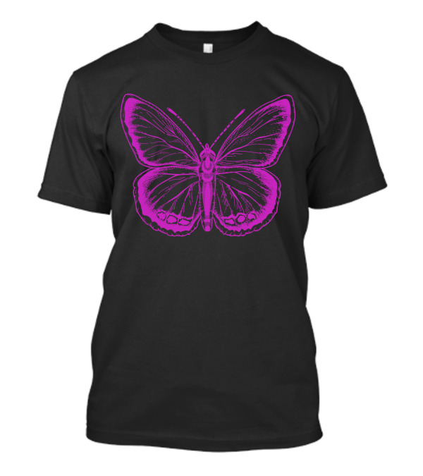 Beautiful Violet Butterfly Purple T-Shirt