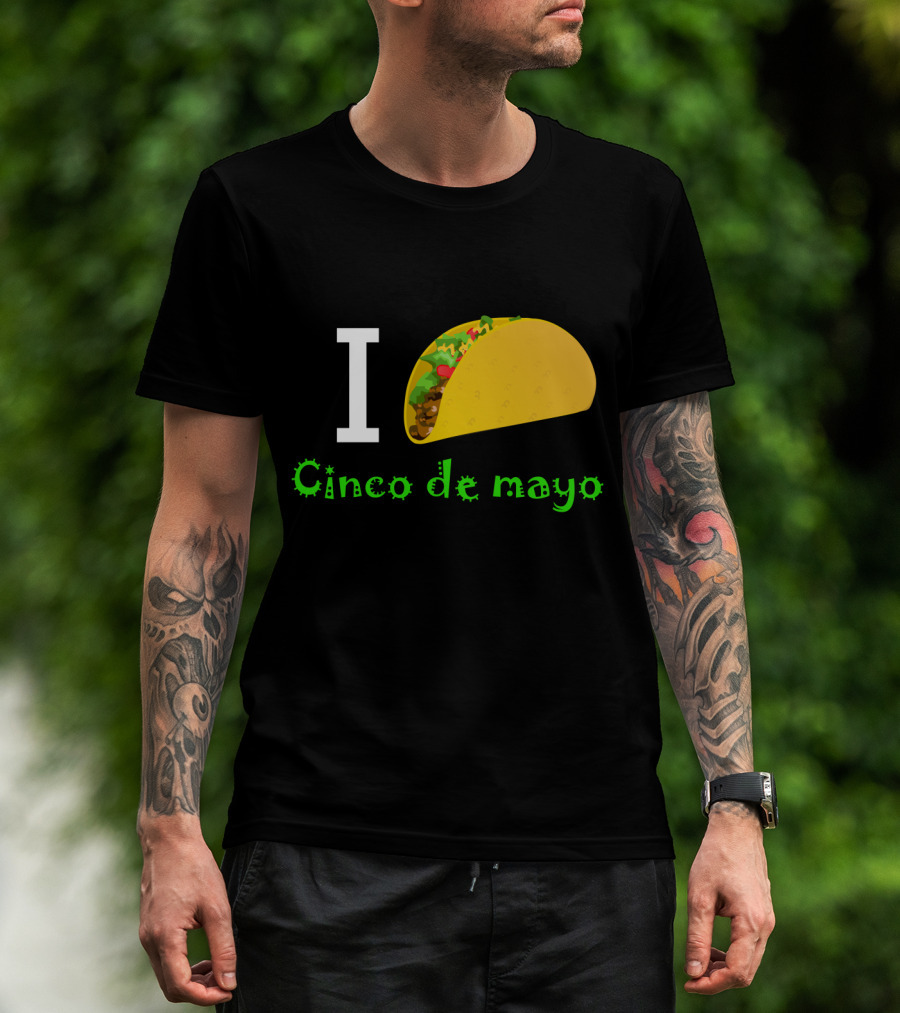 I Love Taco Cinco De Mayo T-Shirt