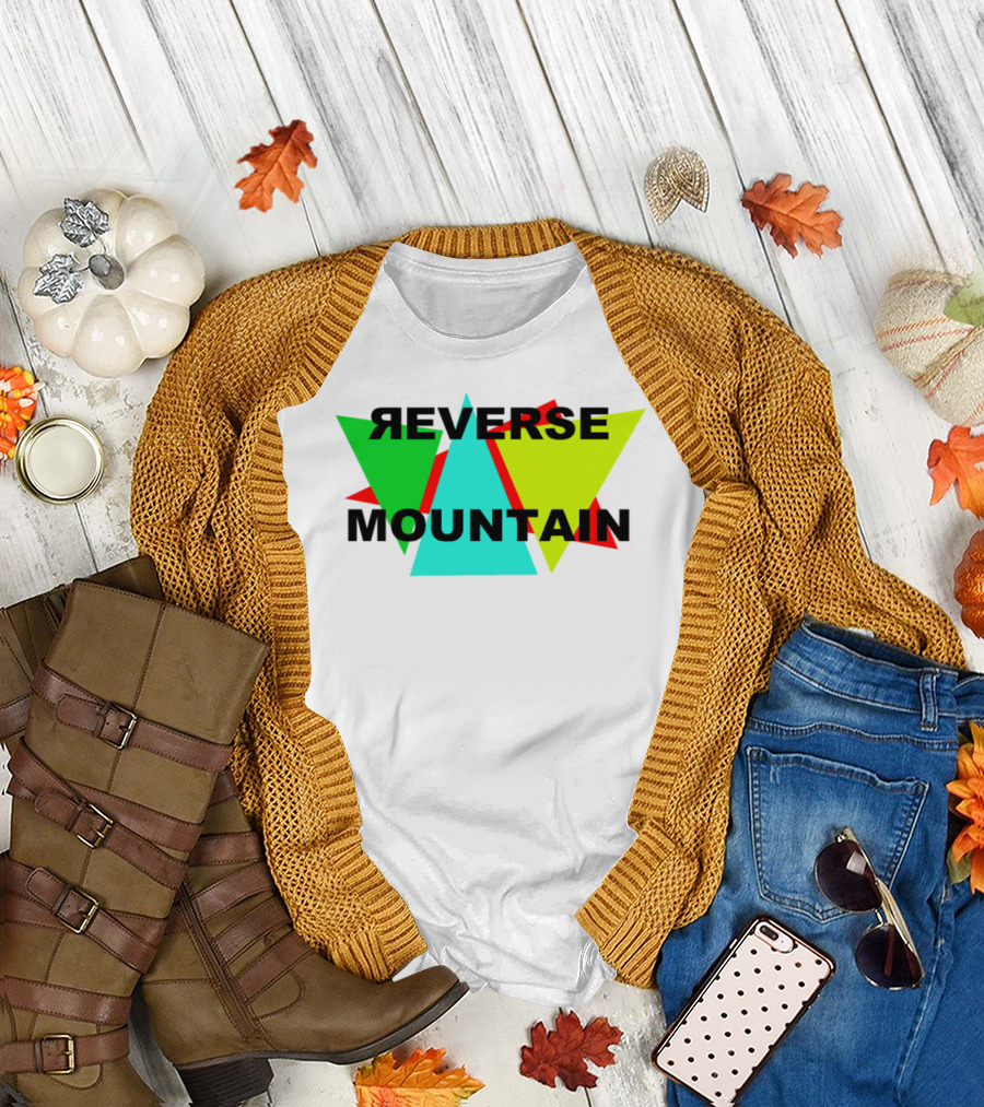 Reverse Mountain Geometric Triangles T-Shirt