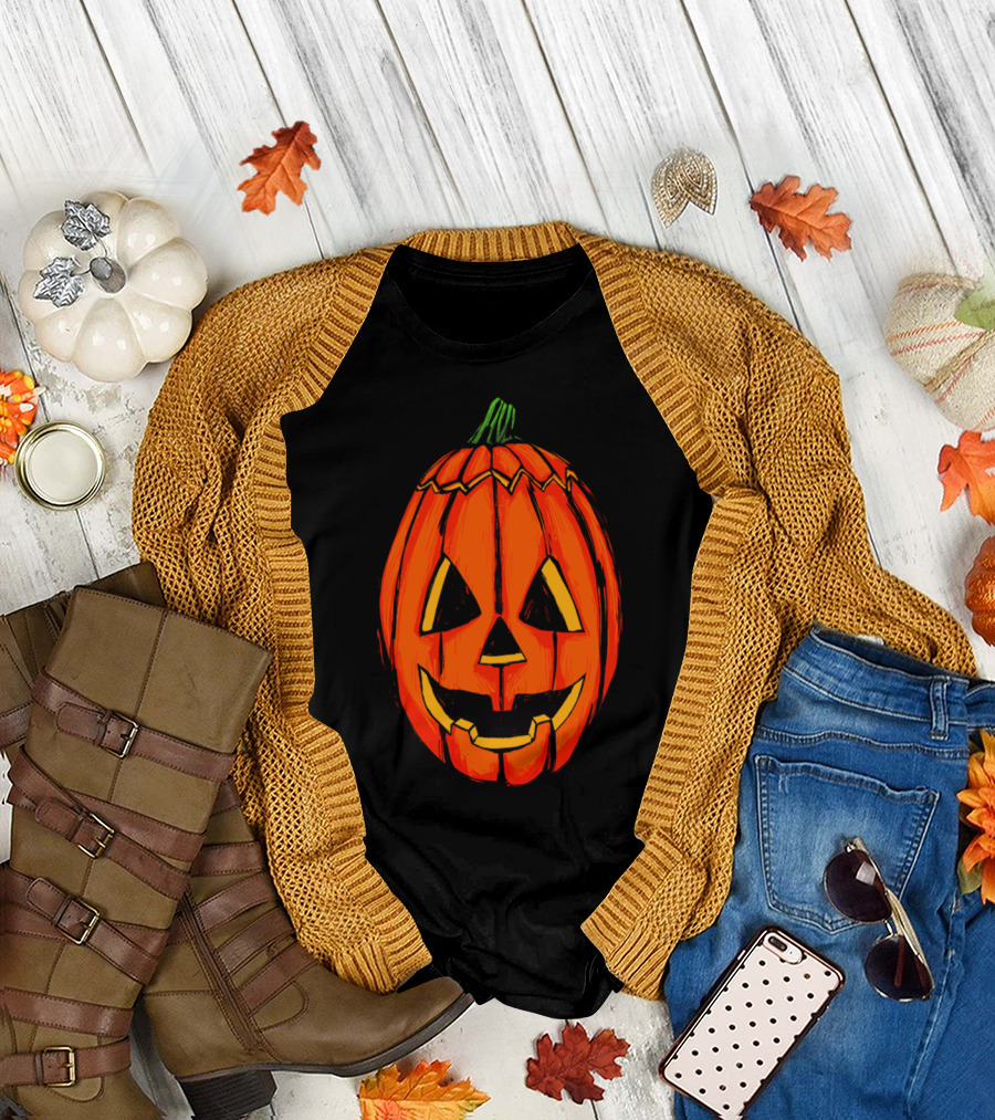 Beastly Pumpkin Jack O Lantern Halloween T-Shirt