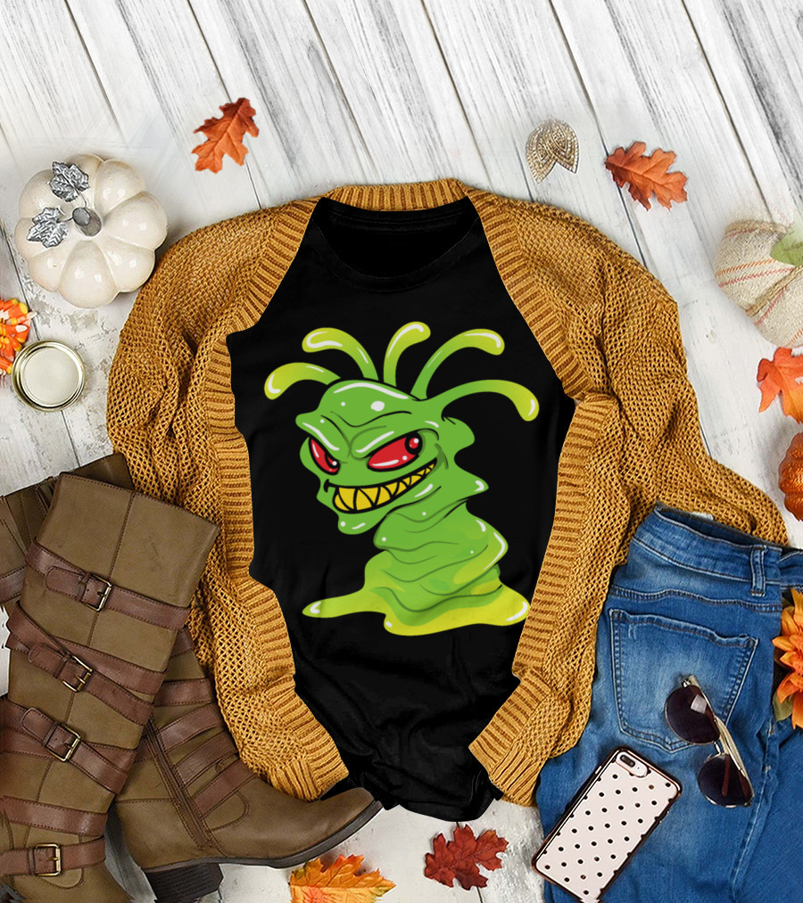Halloween Monster Zombie Horror Alien Slime T-Shirt