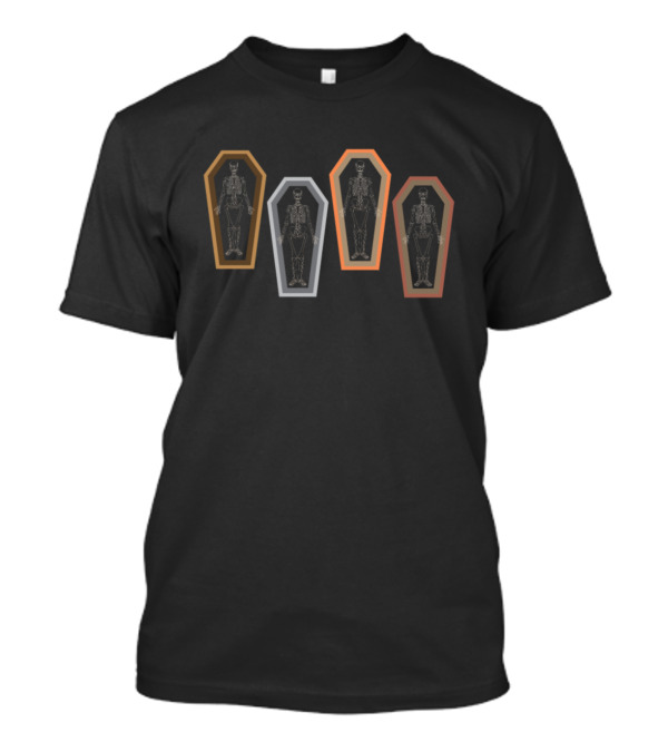 Skeleton Coffin Goth Punk Embracing Dark Aesthetic T-Shirt