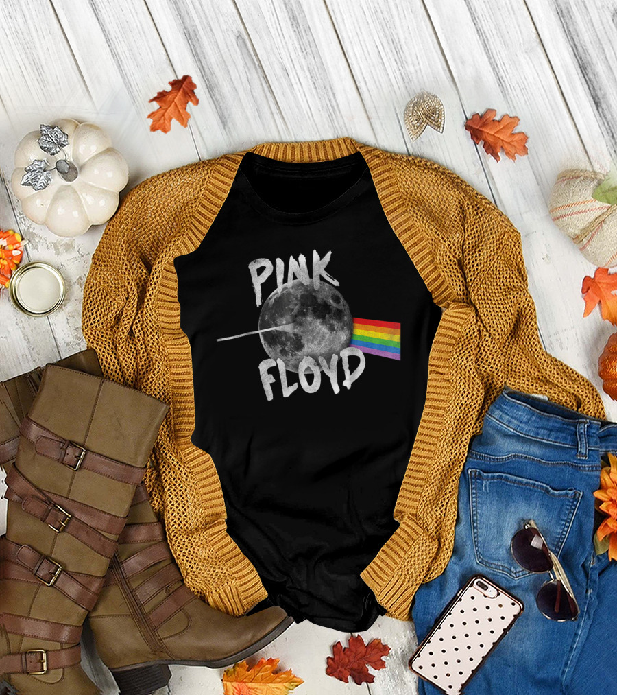 Pink Floyd Dark Side Moon Prism Rainbow T-Shirt
