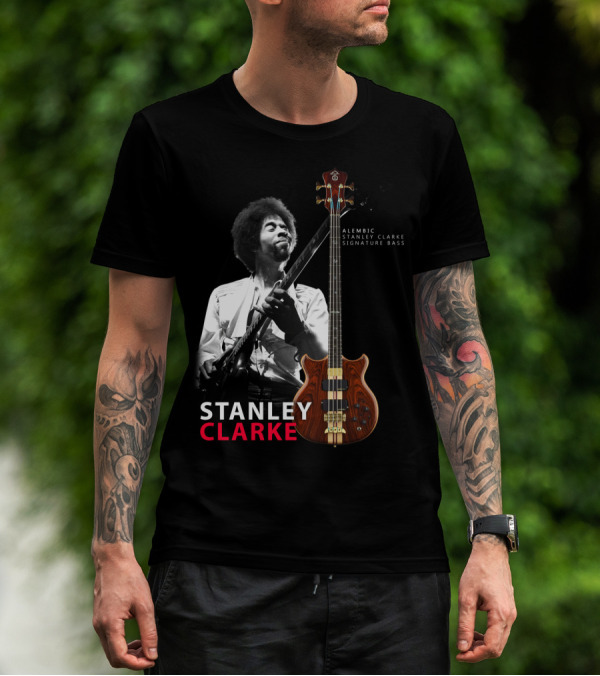 Stanley Clarke Alembic Signature Bass Album Cover T-Shirt