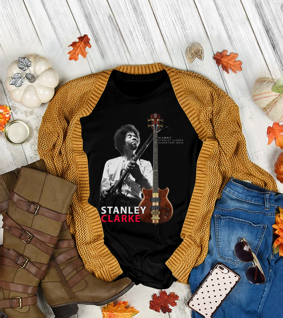 Stanley Clarke Alembic Signature Bass Album Cover T-Shirt