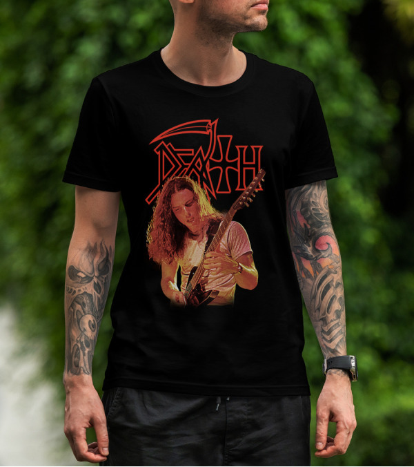 Chuck Schuldiner DEATH Metal Band Iconic Guitarist T-Shirt