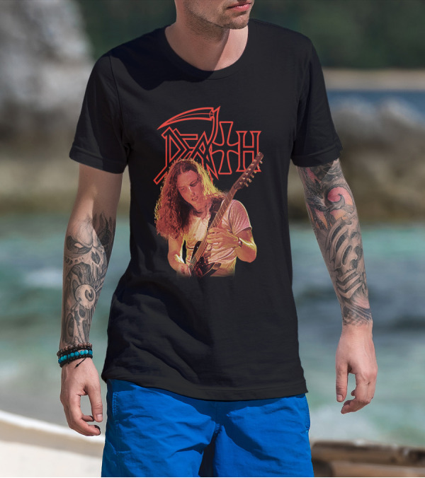 Chuck Schuldiner DEATH Metal Band Iconic Guitarist T-Shirt