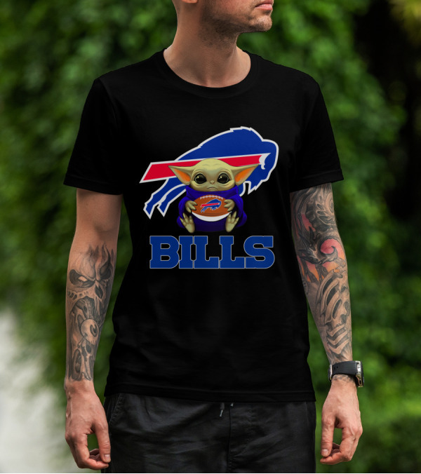Buffalo Bills Baby Yoda Football Fan T-Shirt