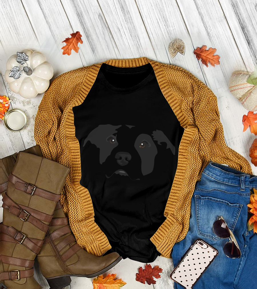BeauDog Black Labrador Face T-Shirt