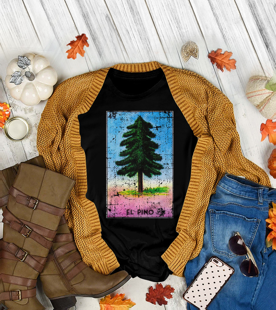 El Pino 49 Mexican Loteria Card T-Shirt