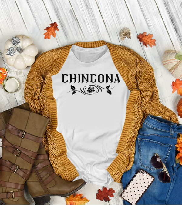 Chingona Rose Floral Elements T-Shirt