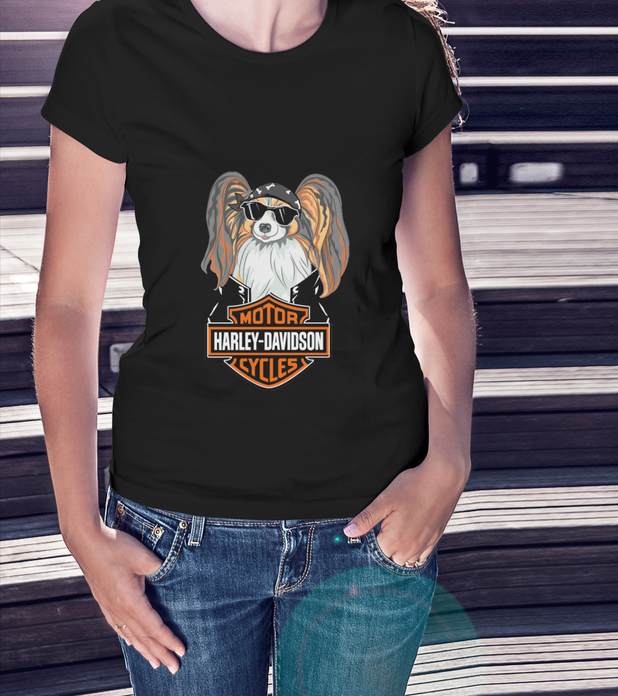 Harley Davidson Motor Cycles Papillons T-Shirt