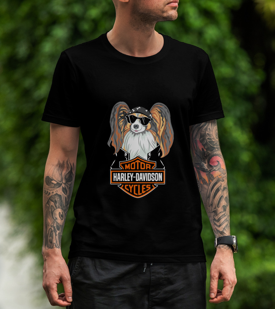 Harley Davidson Motor Cycles Papillons T-Shirt