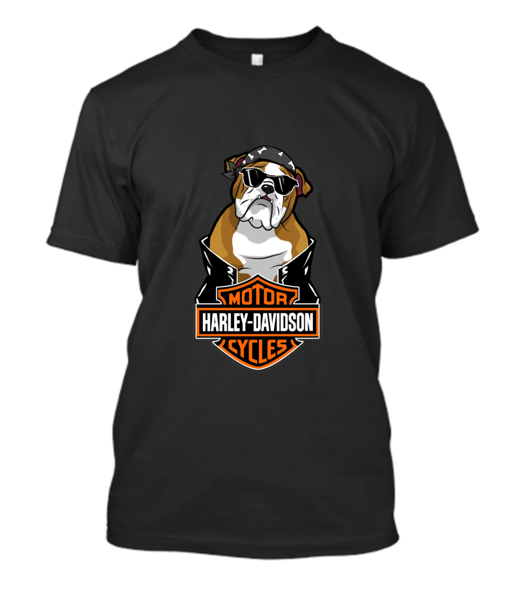 Harley Davidson Bulldog Biker Motorcycles T-Shirt