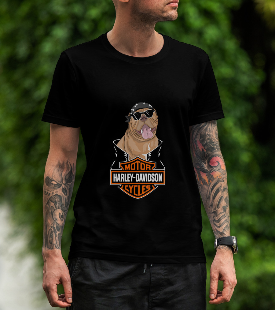 Harley Davidson Biker Mastiff Motorcycles T-Shirt
