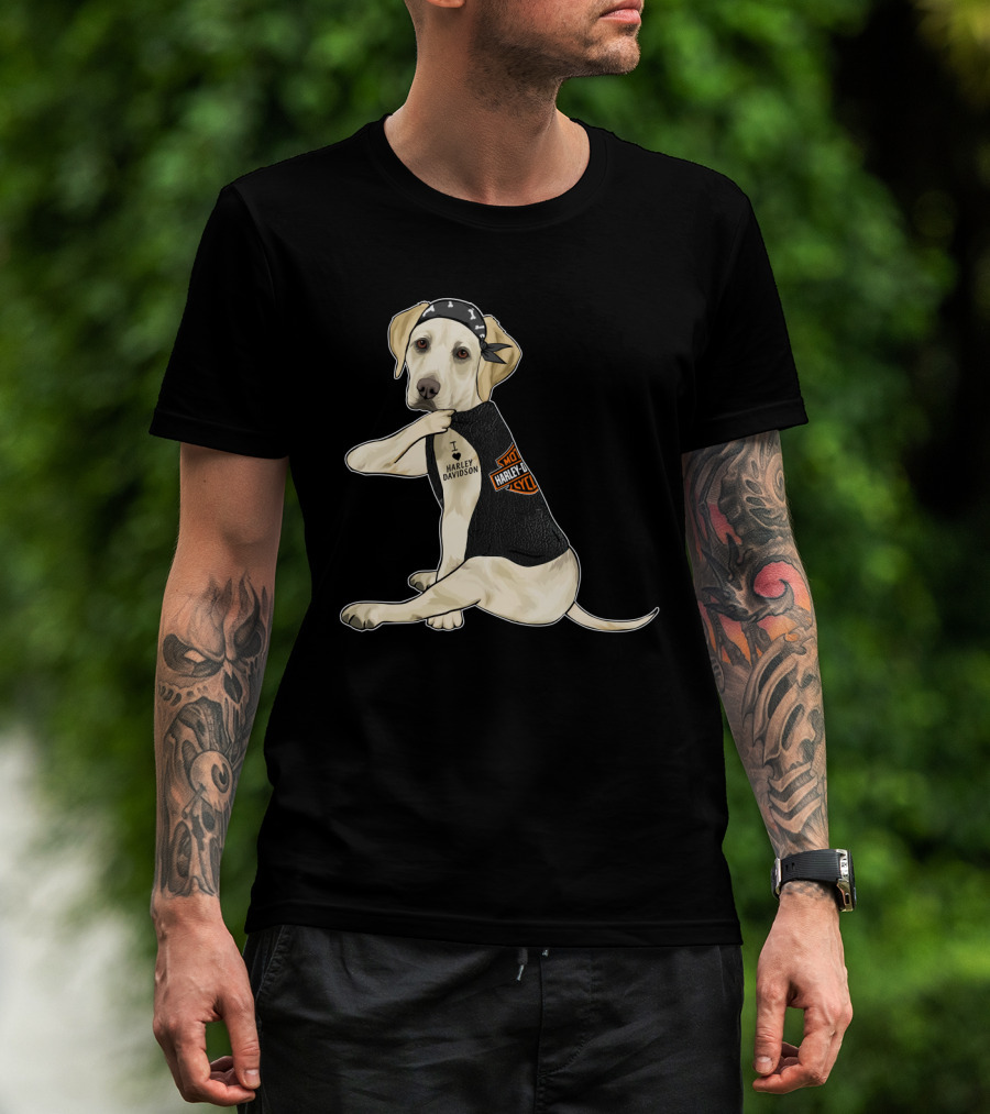 Labrador Retriever Harley Davidson Biker Pup T-Shirt